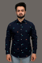 Load image into Gallery viewer, Fish Skeleton Navy Blue - Caribou