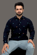 Load image into Gallery viewer, Fish Skeleton Navy Blue - Caribou