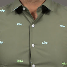 Load image into Gallery viewer, Fish Skeleton Moss Green - Caribou