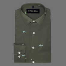 Load image into Gallery viewer, Fish Skeleton Moss Green - Caribou