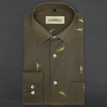 Load image into Gallery viewer, Shark Printed Shirt - Caribou