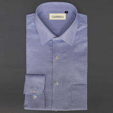 Load image into Gallery viewer, Blue Textured Dobby Shirt - Caribou