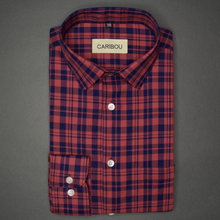 Load image into Gallery viewer, Blue and Pink Check Shirt - Caribou