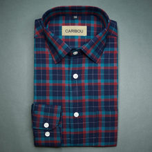 Load image into Gallery viewer, Blue and Red Check shirt - Caribou