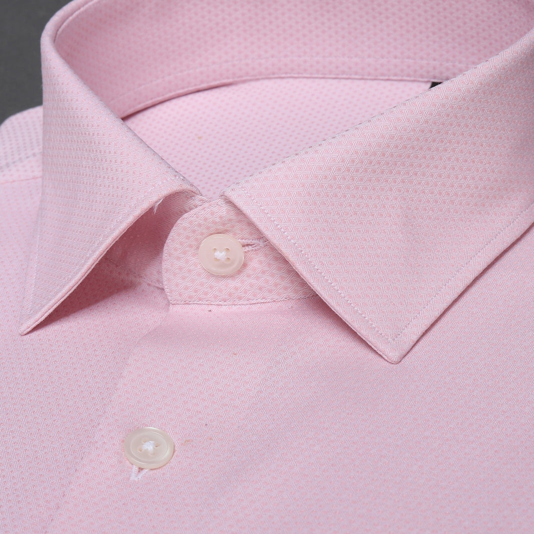 Pink Signature Dobby Shirt - Caribou