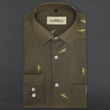 Load image into Gallery viewer, Shark Printed Shirt - Caribou
