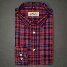 Load image into Gallery viewer, Blue and Pink Check Shirt - Caribou
