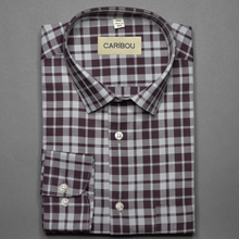 Load image into Gallery viewer, Brown Twill Check shirt - Caribou
