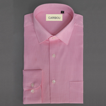 Load image into Gallery viewer, Premium Pink Dobby Shirt - Caribou
