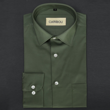 Load image into Gallery viewer, Fern Green Cotton SHirt - Caribou
