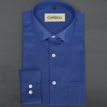 Load image into Gallery viewer, Royal Blue Textured Shirt - Caribou
