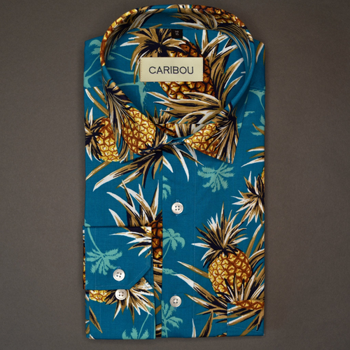Pineapple Printed Shirt - Caribou