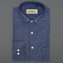 Load image into Gallery viewer, Blue Motif Shirt - Caribou
