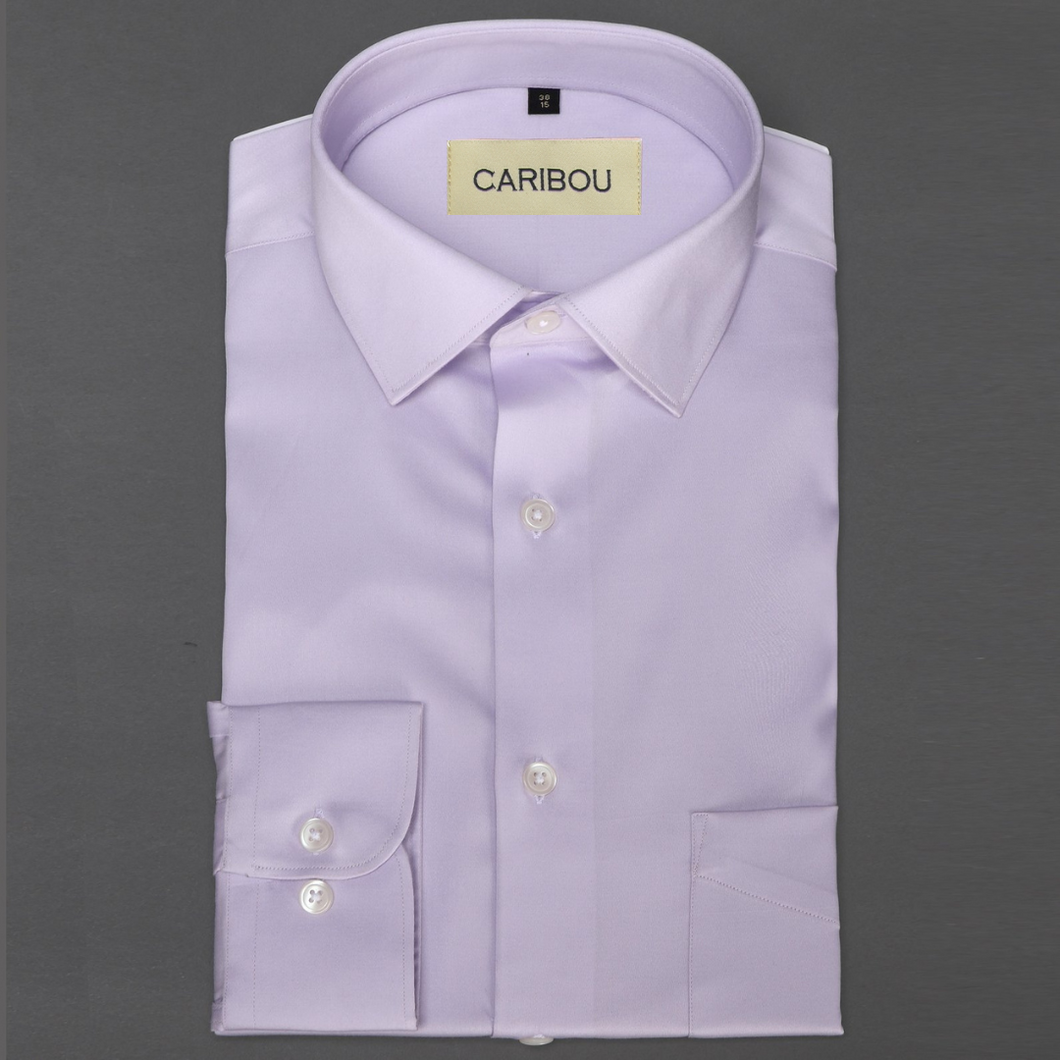 Pastel Lilac Cotton Shirt - Caribou